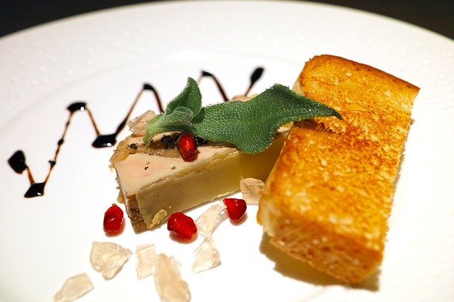 Tartine de foie gras à la vanille